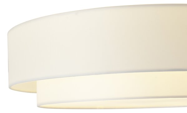 Plafoniera moderna bianca 50 cm 3 luci - Drum Duo