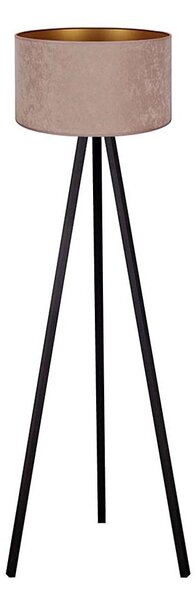 Brilagi - Lampada da terra VELVET 1xE27/60W/230V wenge/beige