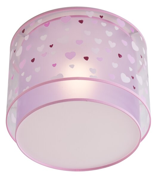 Plafoniera per bambini rosa con cuori - Harrie in Love