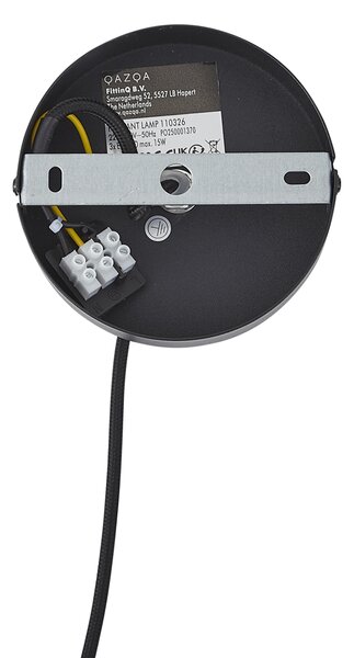 Lampada a sospensione moderna nera 50cm 3 luci - Drum Duo