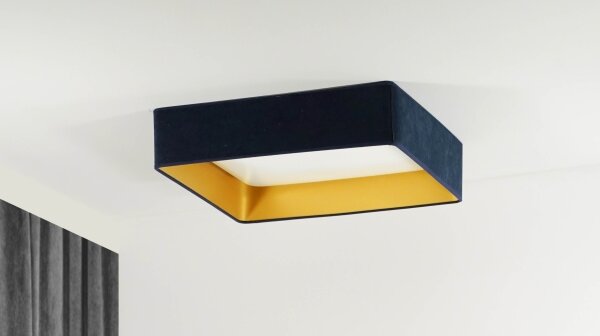 Brilagi-LED Lampada dimmerabile VELVET SQUARE LED/36W/230V Wi-Fi Tuya+telecomando blu scuro