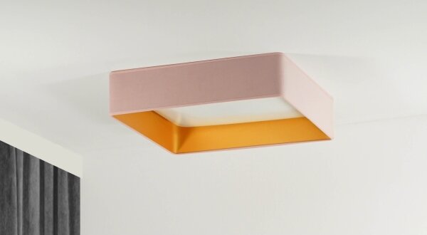 Brilagi-LED Plafoniera dimmerabile VELVET SQUARE LED/36W/230V Wi-Fi Tuya + telecomando rosa