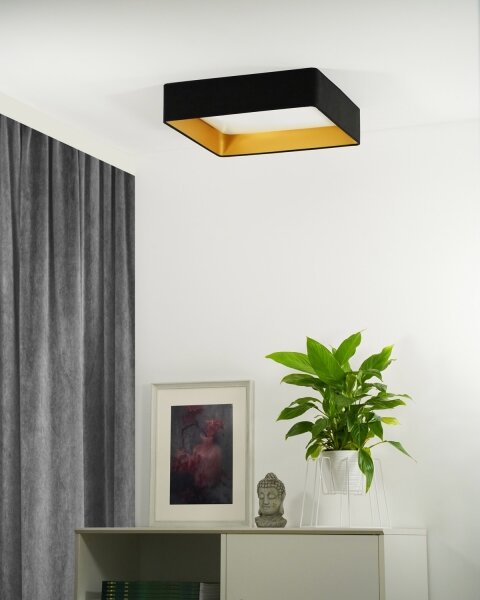 Brilagi - Plafoniera LED VELVET SQUARE LED/24W/230V nero