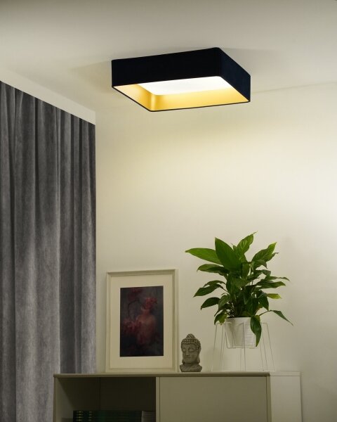 Brilagi-LED Lampada dimmerabile VELVET SQUARE LED/36W/230V Wi-Fi Tuya+telecomando blu scuro