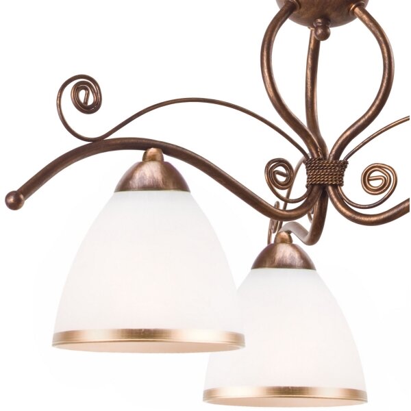 Lampadario a sospensione con catena RETRO II 3xE27/60W/230V