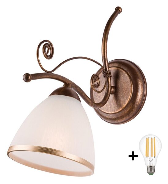 Brilagi - Applique a LED ANTICO 1xE27/60W/230V patina di bronzo