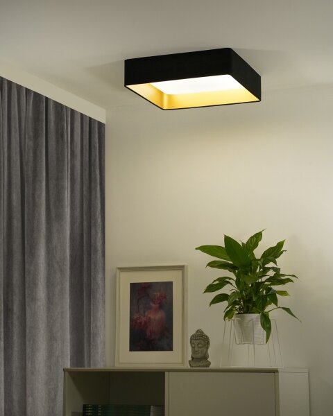 Brilagi-LED Lampada dimmerabile VELVET SQUARE LED/36W/230V Wi-Fi Tuya+telecomando nero