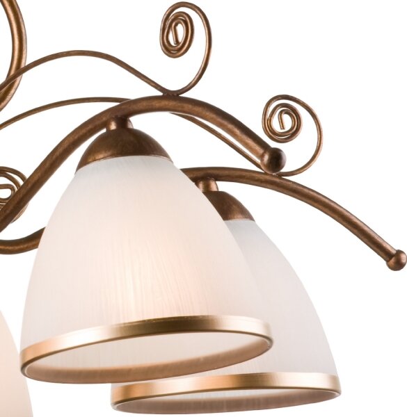 Brilagi - LED Lampadario a sospensione con catena ANTICO 5xE27/60W/230V patina di bronzo