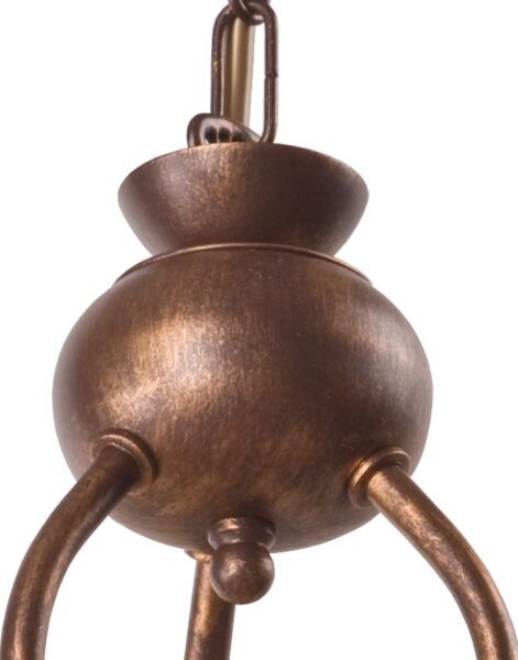Lampadario a sospensione con catena RETRO II 3xE27/60W/230V