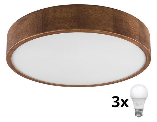 Brilagi - Lampada LED da soffitto CARVALHO 3xE27/60W/230V ciliegio 47 cm