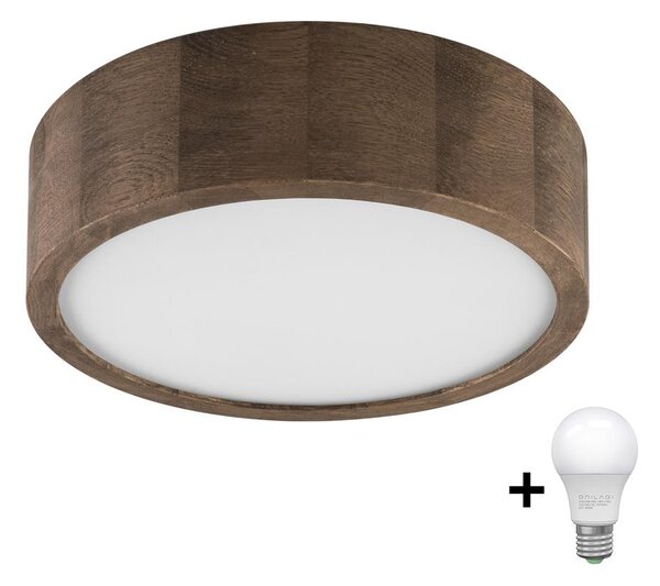 Brilagi - Lampada LED da soffitto CARVALHO 1xE27/60W/230V noce 27 cm