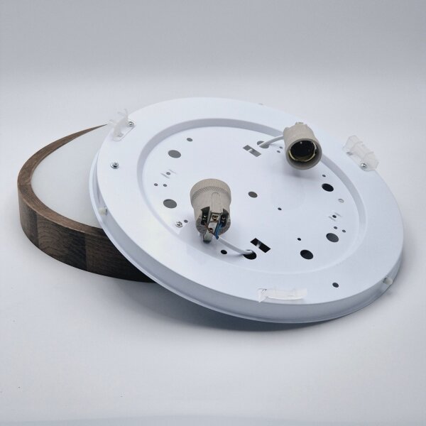 Brilagi - Lampada LED da soffitto CARVALHO SLIM 2xE27/60W/230V noce 37 cm