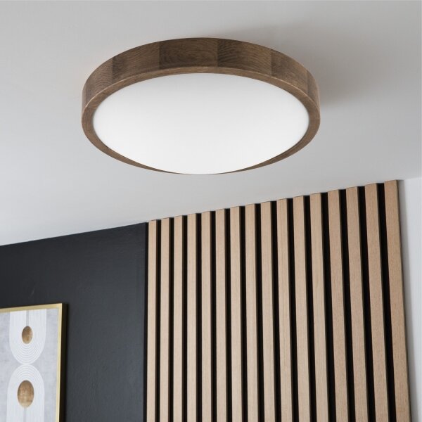 Brilagi - Lampada LED da soffitto CARVALHO SLIM 2xE27/60W/230V noce 37 cm