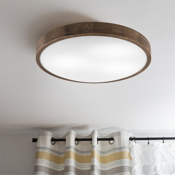 Brilagi - Lampada LED da soffitto CARVALHO SLIM 3xE27/60W/230V noce 47 cm
