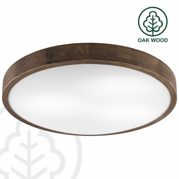 Brilagi - Lampada LED da soffitto CARVALHO SLIM 3xE27/60W/230V noce 47 cm
