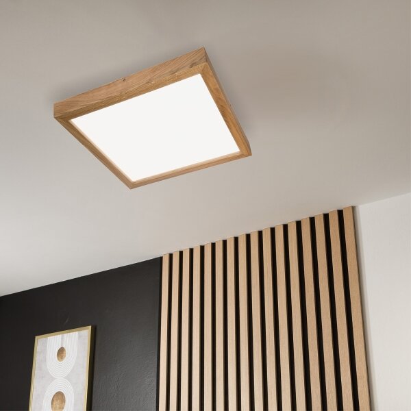 Brilagi-Luce LED dimmerabile WOODY FRAME LED/50W/230V quercia 60x60 cm IP44 + +TC