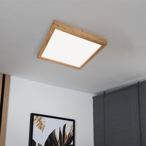 Brilagi-Luce LED dimmerabile WOODY FRAME LED/50W/230V quercia 60x60 cm IP44 + +TC