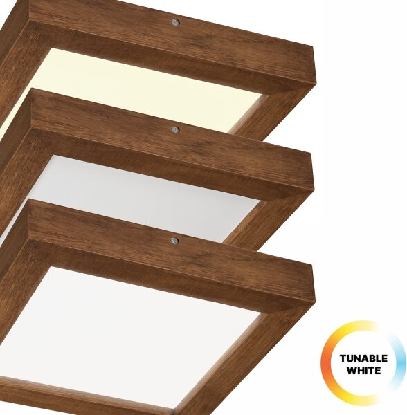 Brilagi-Luce LED dimmerabile WOODY FRAME LED/24W/230V quercia 30x30 cm IP44 + +TC