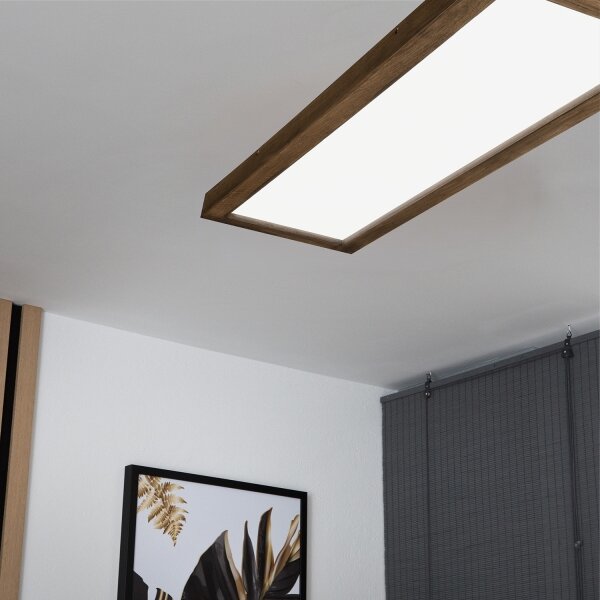 Brilagi - Lampada da bagno LED WOODY FRAME LED/40W/230V 120x30 IP44 rovere noce