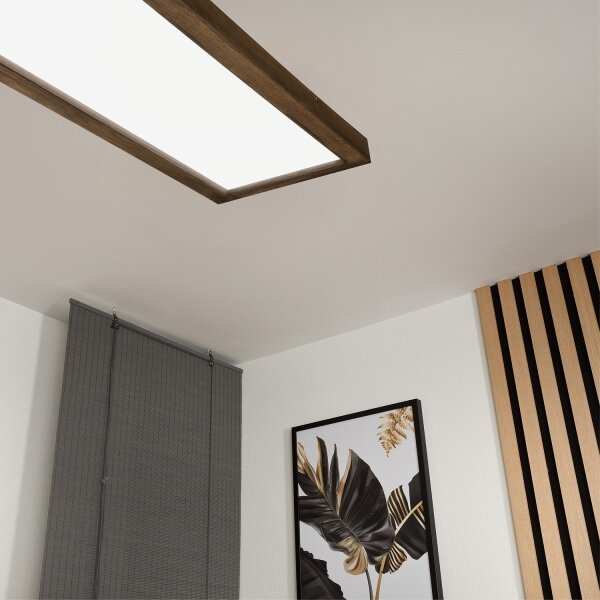 Brilagi - Lampada da bagno LED WOODY FRAME LED/40W/230V 120x30 IP44 rovere noce