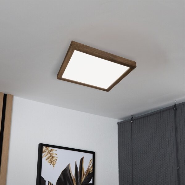 Brilagi-LED Plafoniera da bagno WOODY FRAME LED/40W/230V 60x60 cm IP44 rovere/noce
