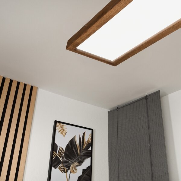 Brilagi - LED Lampada da bagno WOODY FRAME LED/40W/230V 120x30 IP44 rovere ciliegio