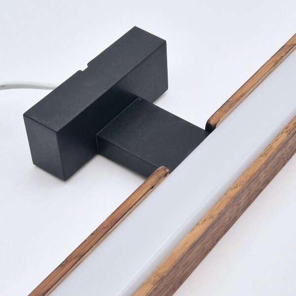 Brilagi-Illuminazione a LED per specchi da bagno WOODY MIRROR LED/8W/230V IP44 quercia/nero