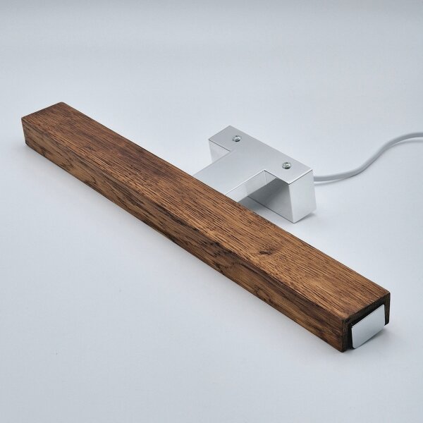 Brilagi-Illuminazione a LED per specchi da bagno WOODY MIRROR LED/8W/230V IP44 quercia/cromo