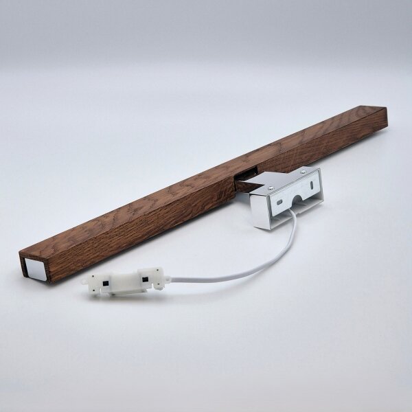 Brilagi-Illuminazione a LED per specchi da bagno WOODY MIRROR LED/12W/230V IP44 quercia/cromo