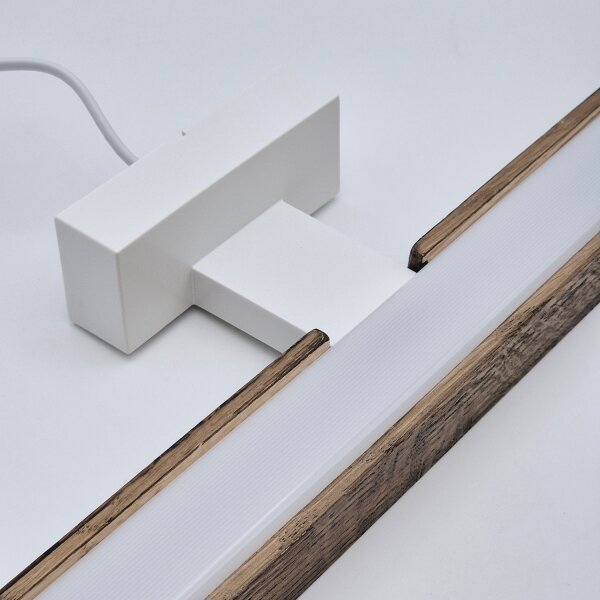 Brilagi-Illuminazione a LED per specchi da bagno WOODY MIRROR LED/15W/230V IP44 quercia/bianco
