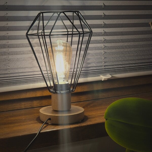 Brilagi - Lampada da tavolo WOODY BASKET 1xE27/60W/230V quercia