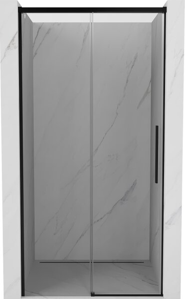 Mexen Rox porte doccia scorrevoli 105 cm, trasparenti, nere - 8C2-105-000-70-00