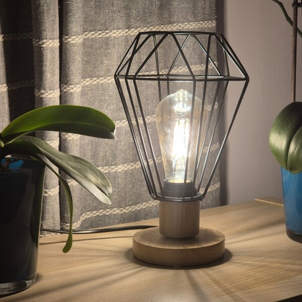 Brilagi - Lampada da tavolo WOODY BASKET 1xE27/60W/230V quercia