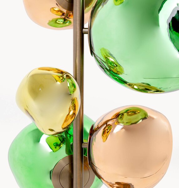 KARE Lampada da terra Burbuja, Multicolore, Soggiorno / Sala da pranzo, Vetro, Moderno, Lampada da terra