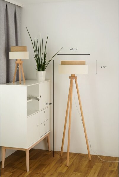 Brilagi - Lampada da terra LED BOHO STYLE 1xE27/15W/230V