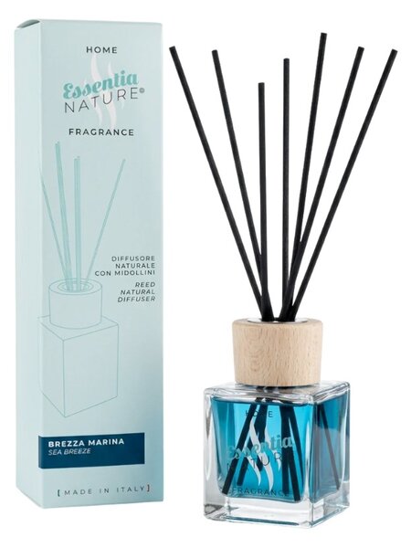 Essentia Nature Home Fragrance Glamour Brezza Marina 200ml Diffusore Naturale di Profumi per Ambiente con Midollini