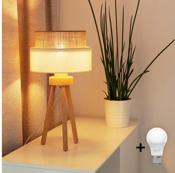 Brilagi - Lampada da tavolo LED BOHO STYLE 1xE27/15W/230V