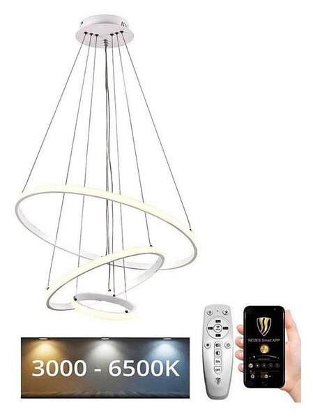 Brilagi - Lampada a sospensione dimmerabile con cavo CIRCLE LED/90W/230V 3000-6500K + telecomando
