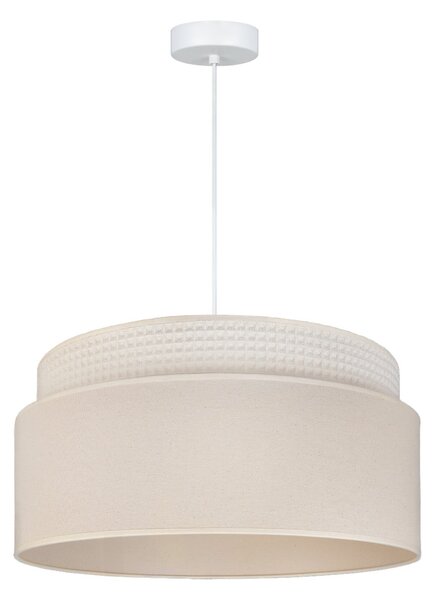 Lampada a sospensione Duolla, Milano, Beige, Soggiorno, Tessuto / Tessile, Giovanile