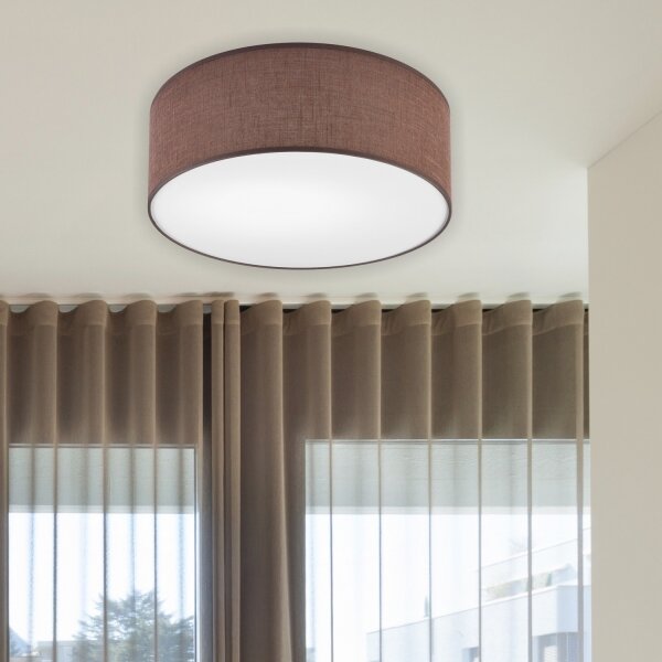 Brilagi - Plafoniera LED SIRIJA LED/12W/230V diametro 35 cm marrone