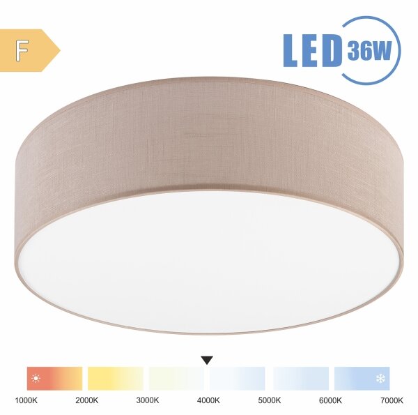 Brilagi - Plafoniera LED SIRIJA LED/36W/230V diametro 45 cm beige