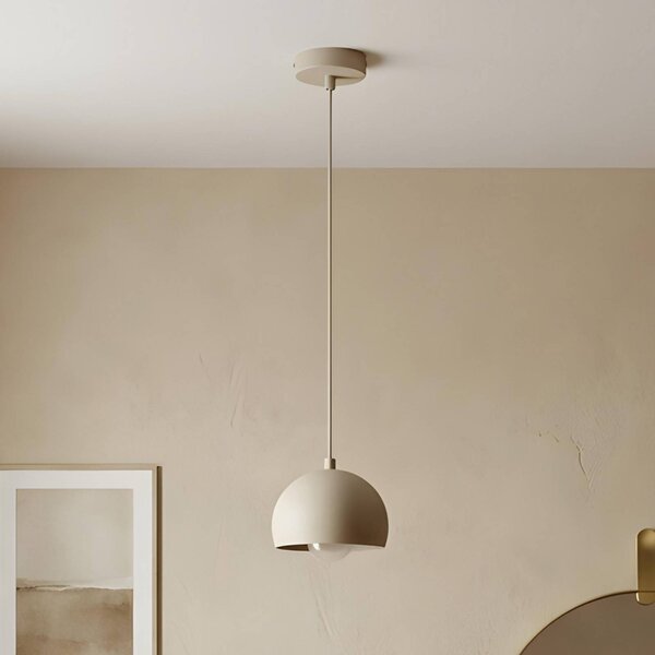 Lampada a sospensione Sool Luminex, dimmerabile, Crema / Ambra, Soggiorno / Sala da pranzo, Metallo, Lampada a sospensione