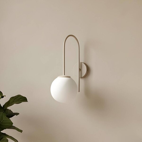Applique da parete Cambridge Luminex, dimmerabile, Crema / Ambra, Soggiorno / Sala da pranzo, Metallo, Moderno, Applique