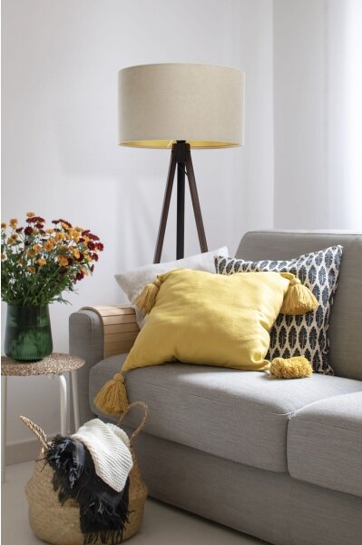 Lampada da terra STANDART 1xE27/60W/230V beige/marrone