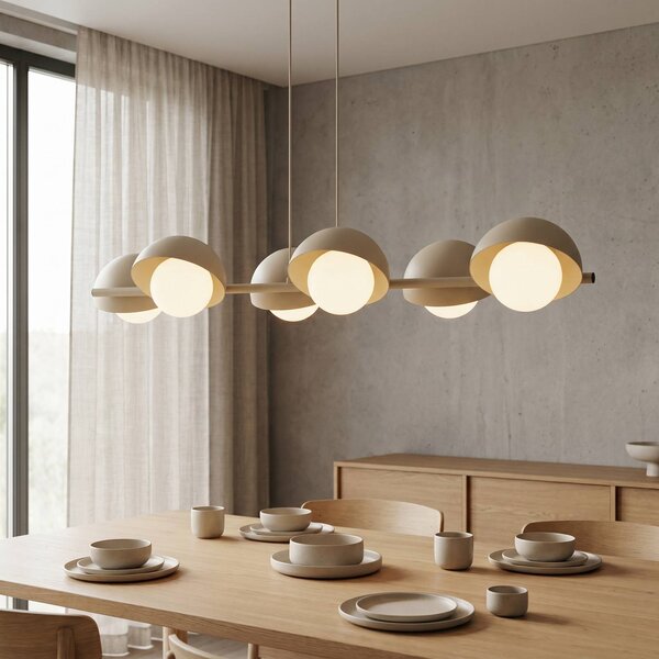 Lampada a sospensione BOOM EMIBIG LIGHTING, dimmerabile, Crema / Ambra, Soggiorno / Sala da pranzo, Metallo, Moderno, Lampada a sospensione