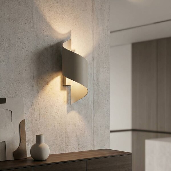 Applique da parete SPINER EMIBIG LIGHTING, dimmerabile, Crema / Ambra, Soggiorno / Sala da pranzo, Metallo, Moderno, Applique