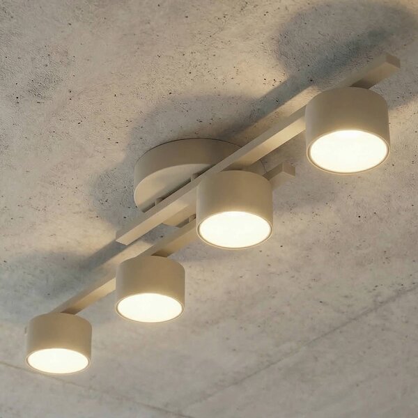 Plafoniera soffitto FRAGMENT EMIBIG LIGHTING, dimmerabile, Crema / Ambra, Soggiorno / Sala da pranzo, Metallo, Moderno, Plafoniera