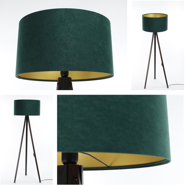 Lampada da terra STANDART 1xE27/60W/230V verde/marrone