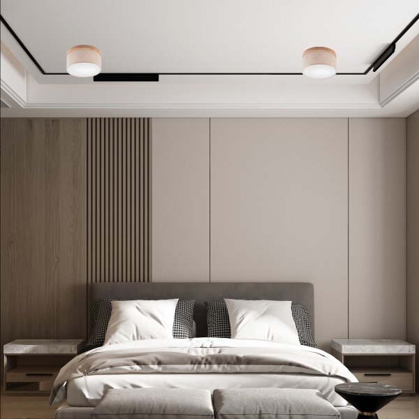 Brilagi - LED Plafoniera BELLADONNA 1xE27/15W/230V beige/quercia