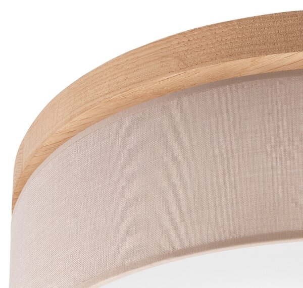 Brilagi - LED Plafoniera BELLADONNA 3xE27/15W/230V beige/quercia